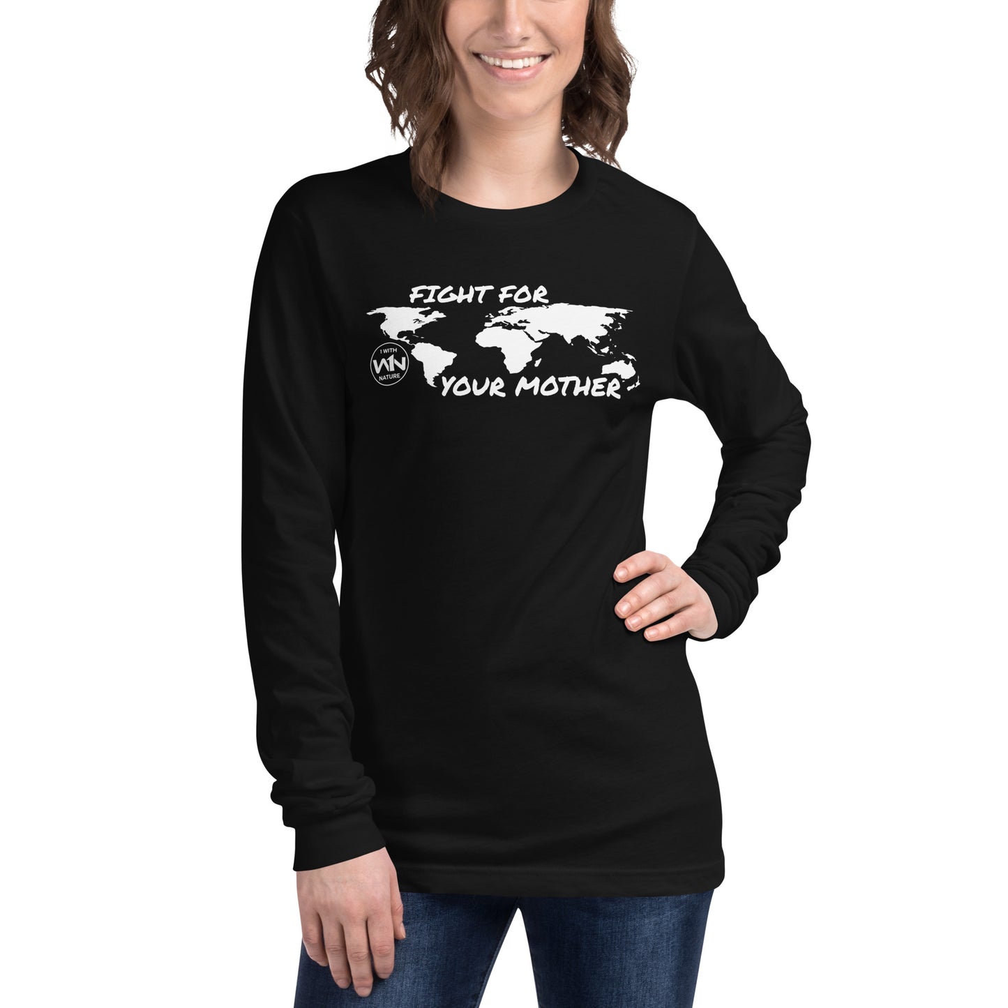 FOREST SOUL SAVIOR - FIGHT FOR YOUR MOTHER - WHITE - LONG SLEEVE TEE