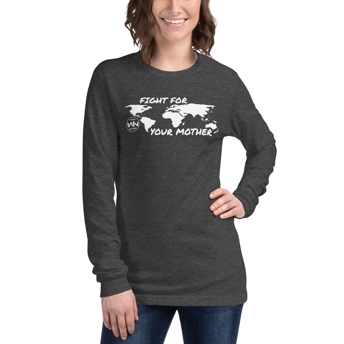 FOREST SOUL SAVIOR - FIGHT FOR YOUR MOTHER - WHITE - LONG SLEEVE TEE