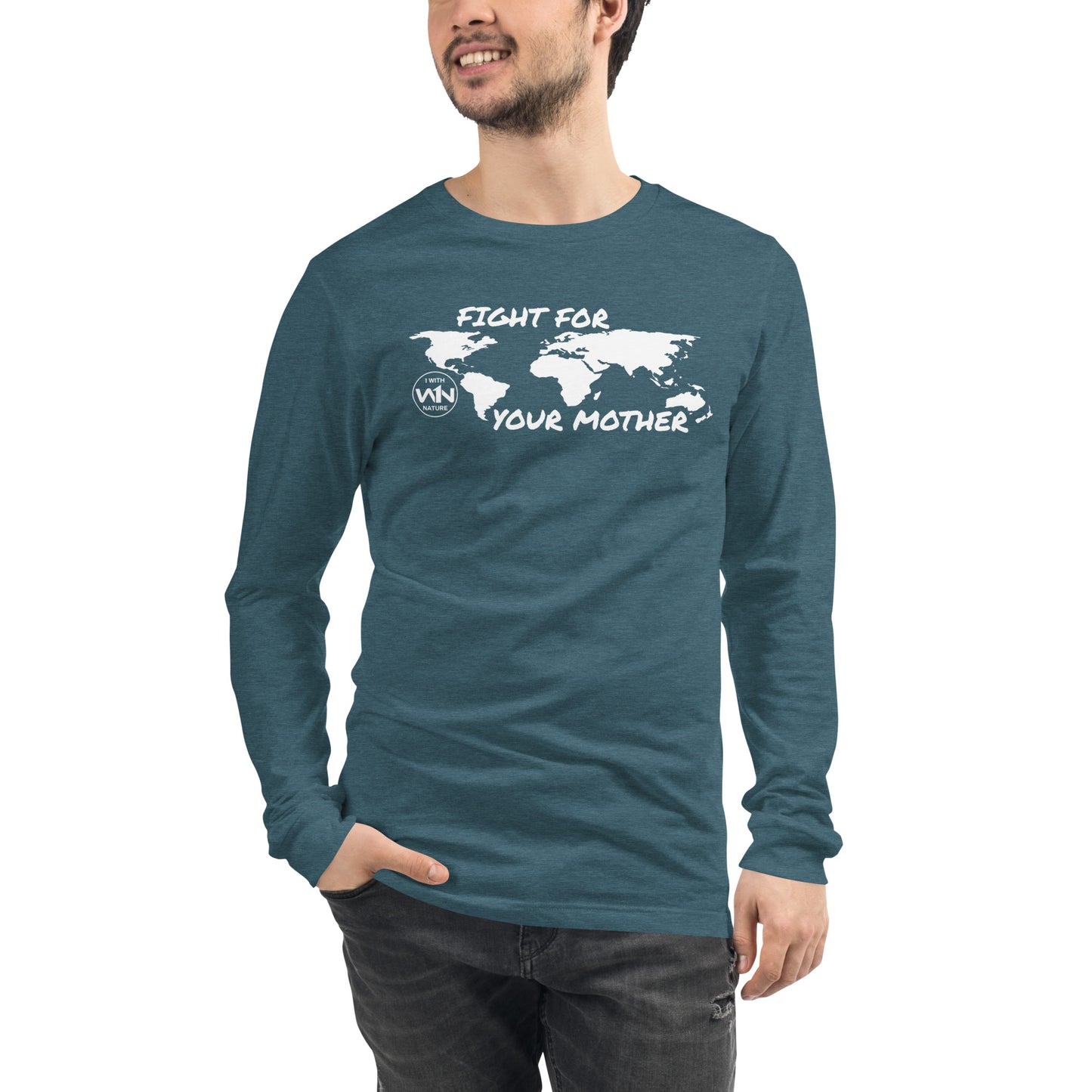 FOREST SOUL SAVIOR - FIGHT FOR YOUR MOTHER - WHITE - LONG SLEEVE TEE