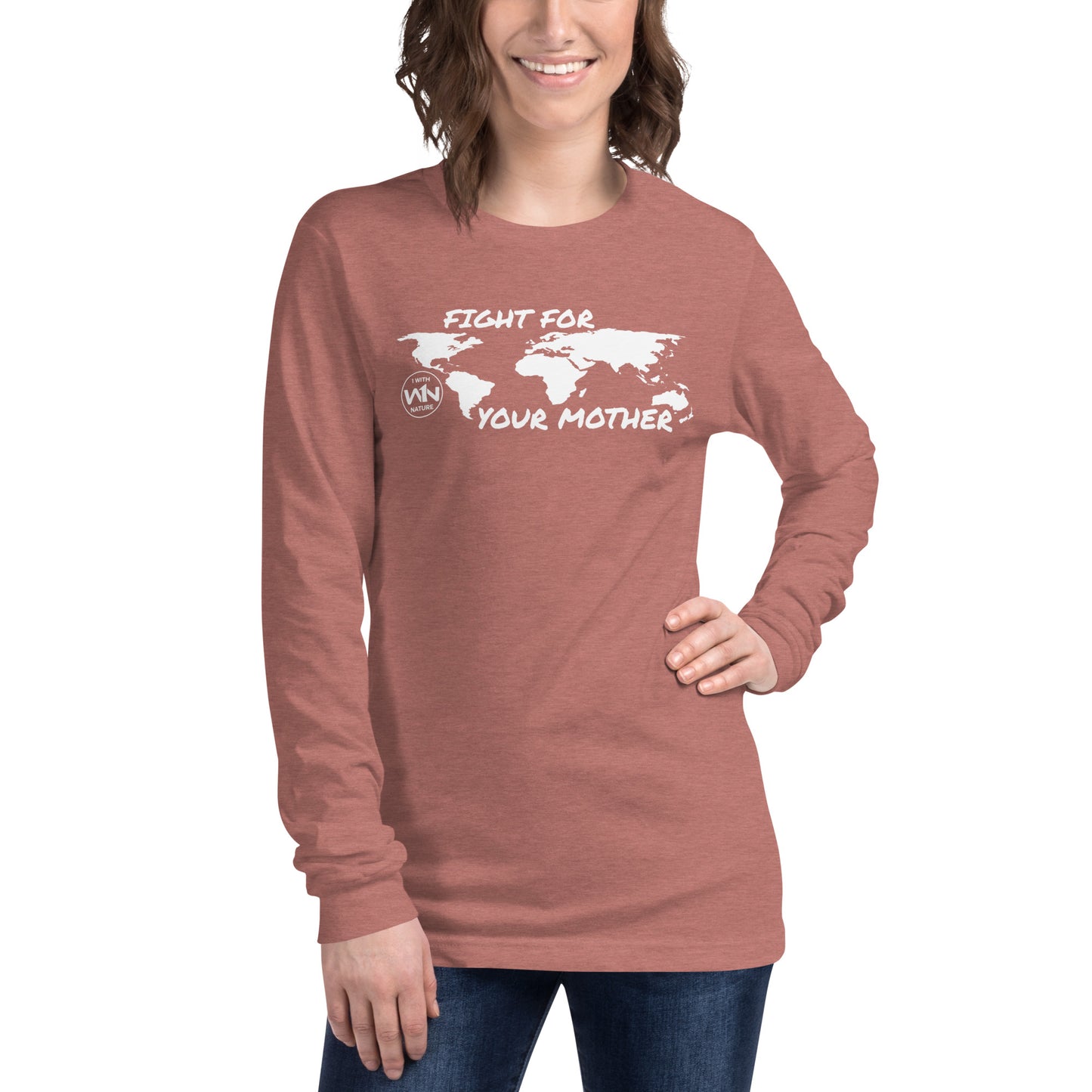 FOREST SOUL SAVIOR - FIGHT FOR YOUR MOTHER - WHITE - LONG SLEEVE TEE
