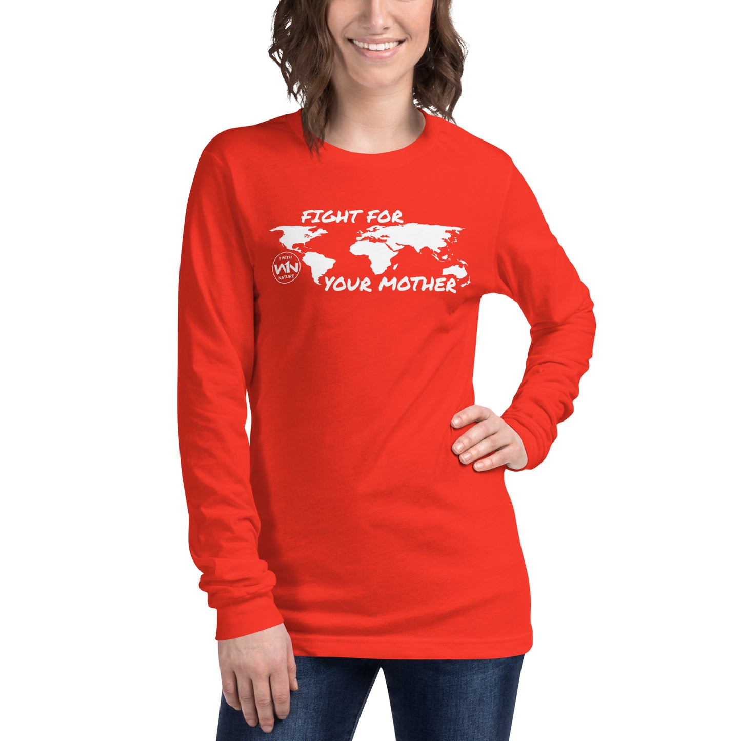 FOREST SOUL SAVIOR - FIGHT FOR YOUR MOTHER - WHITE - LONG SLEEVE TEE