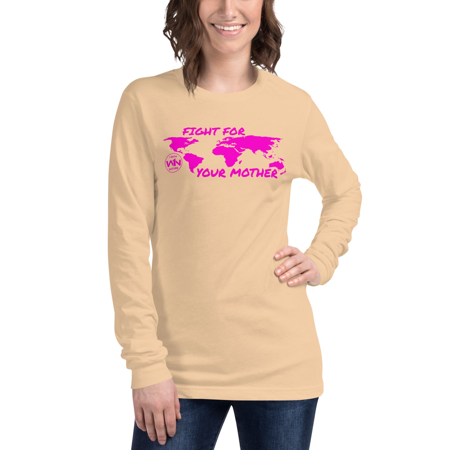 FUTURE SOUL SAVIOR - FIGHT FOR YOUR MOTHER - PINK - LONG SLEEVE TEE