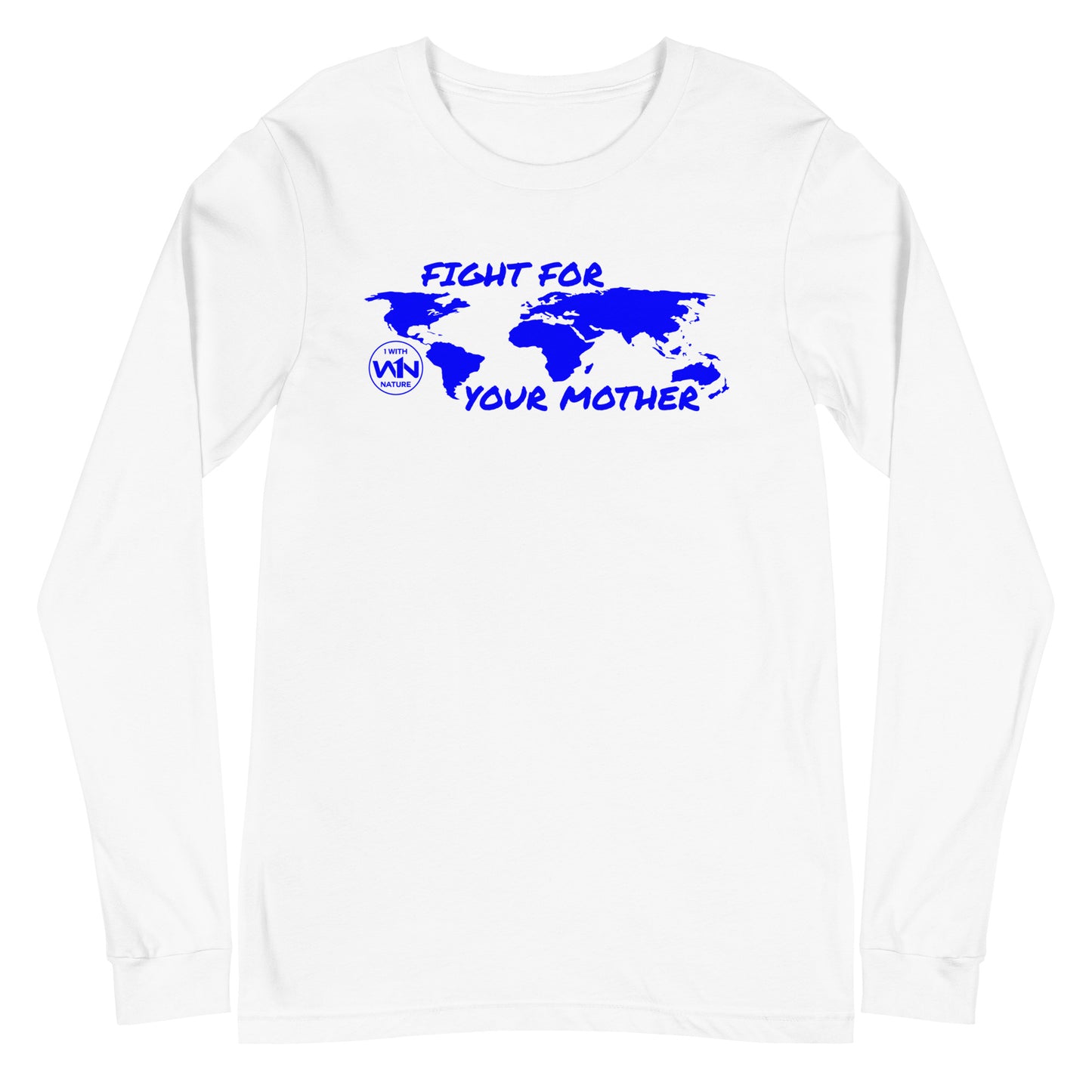 OCEAN SOUL SAVIOR - FIGHT FOR YOUR MOTHER - BLUE - LONG SLEEVE TEE