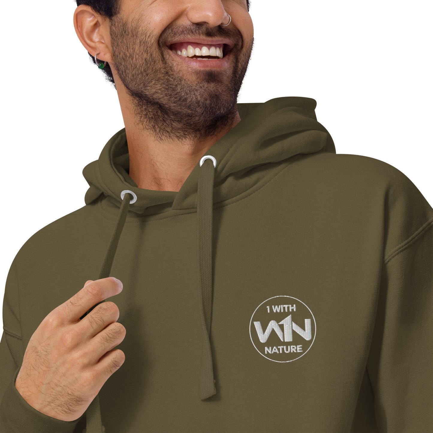 FOREST HEART FIGHTER - WHITE - HOODIE