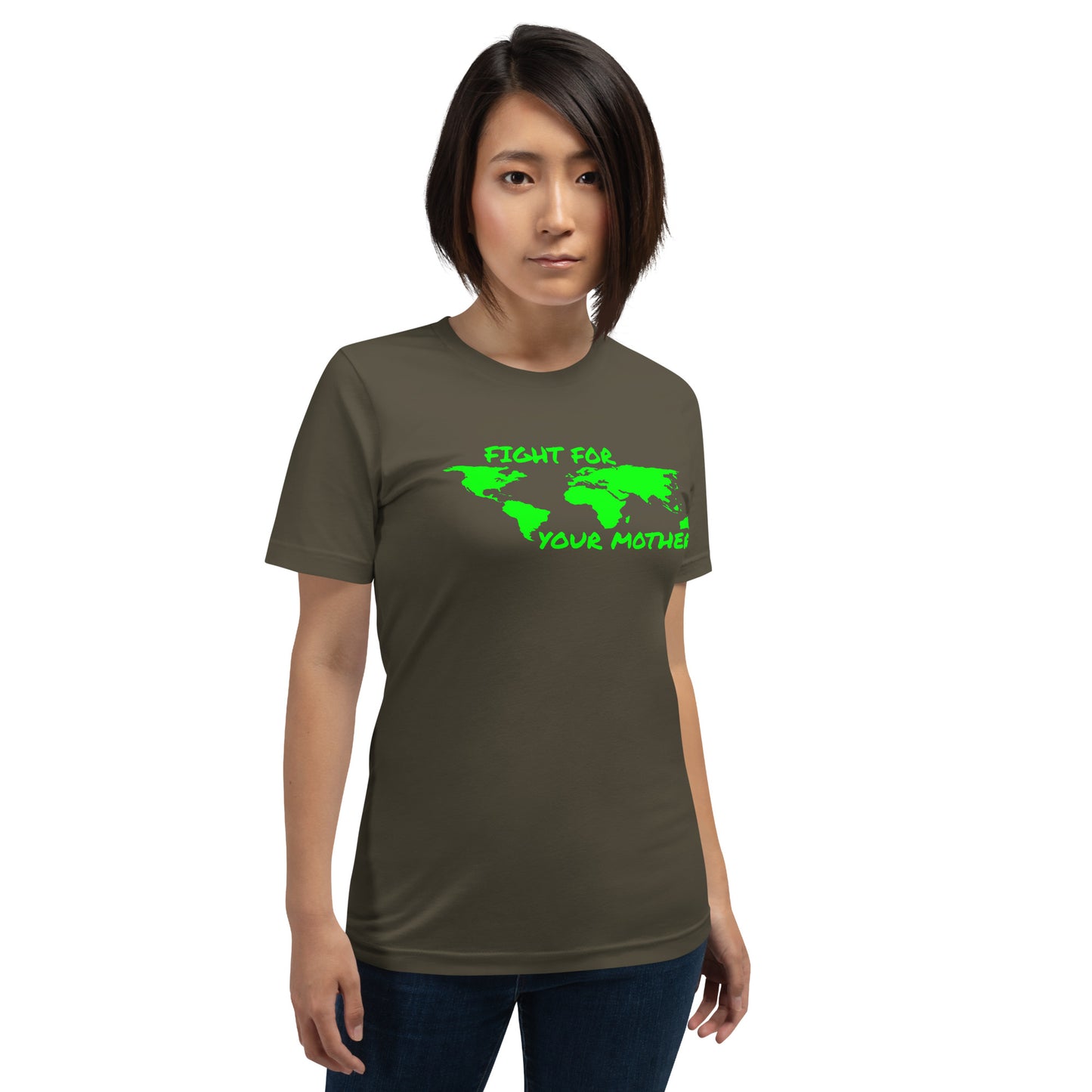 FOREST SOUL SAVIOR - FIGHT FOR YOUR MOTHER - GREEN - T-SHIRT