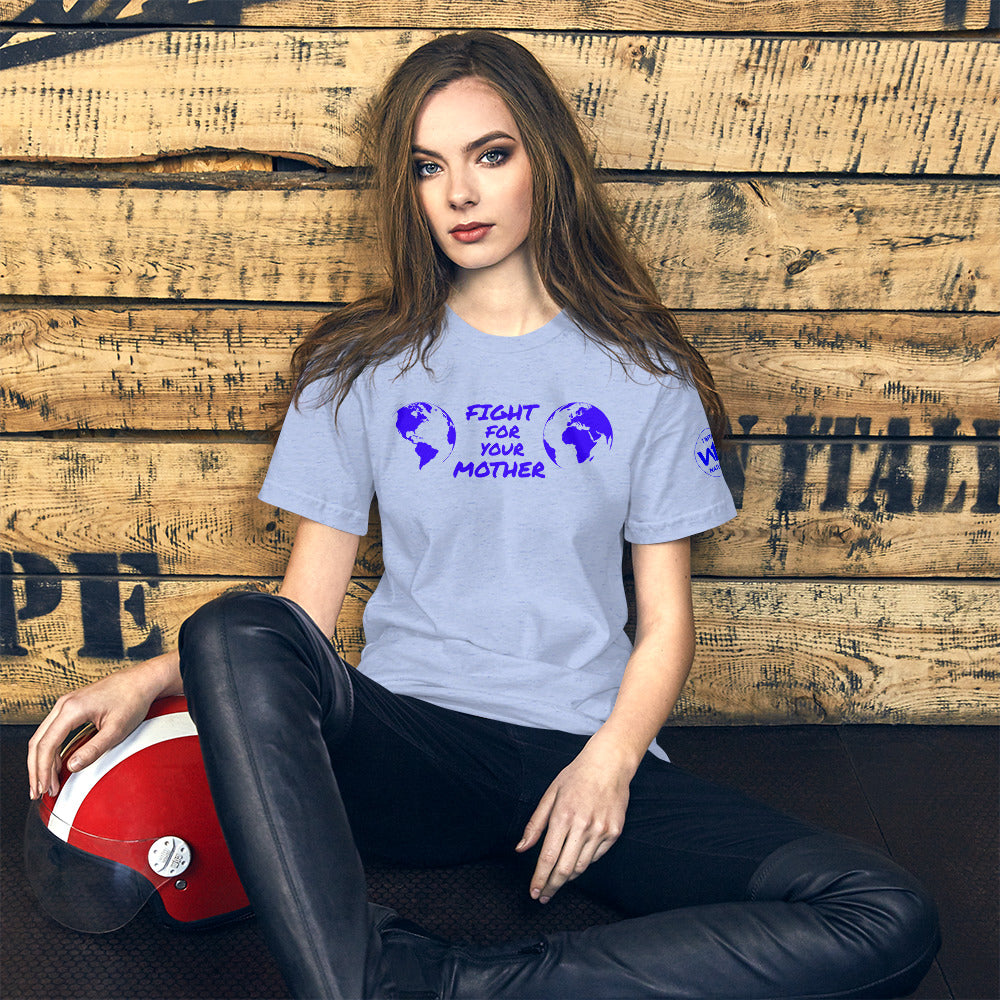 OCEAN HEART SAVIOR - FIGHT FOR YOUR MOTHER COLLECTION - BLUE - T-SHIRT