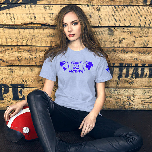 OCEAN HEART SAVIOR - FIGHT FOR YOUR MOTHER COLLECTION - BLUE - T-SHIRT