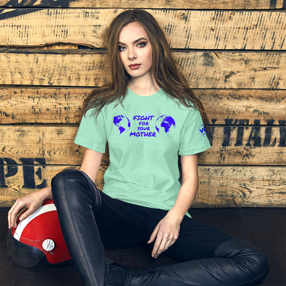 OCEAN HEART SAVIOR - FIGHT FOR YOUR MOTHER COLLECTION - BLUE - T-SHIRT