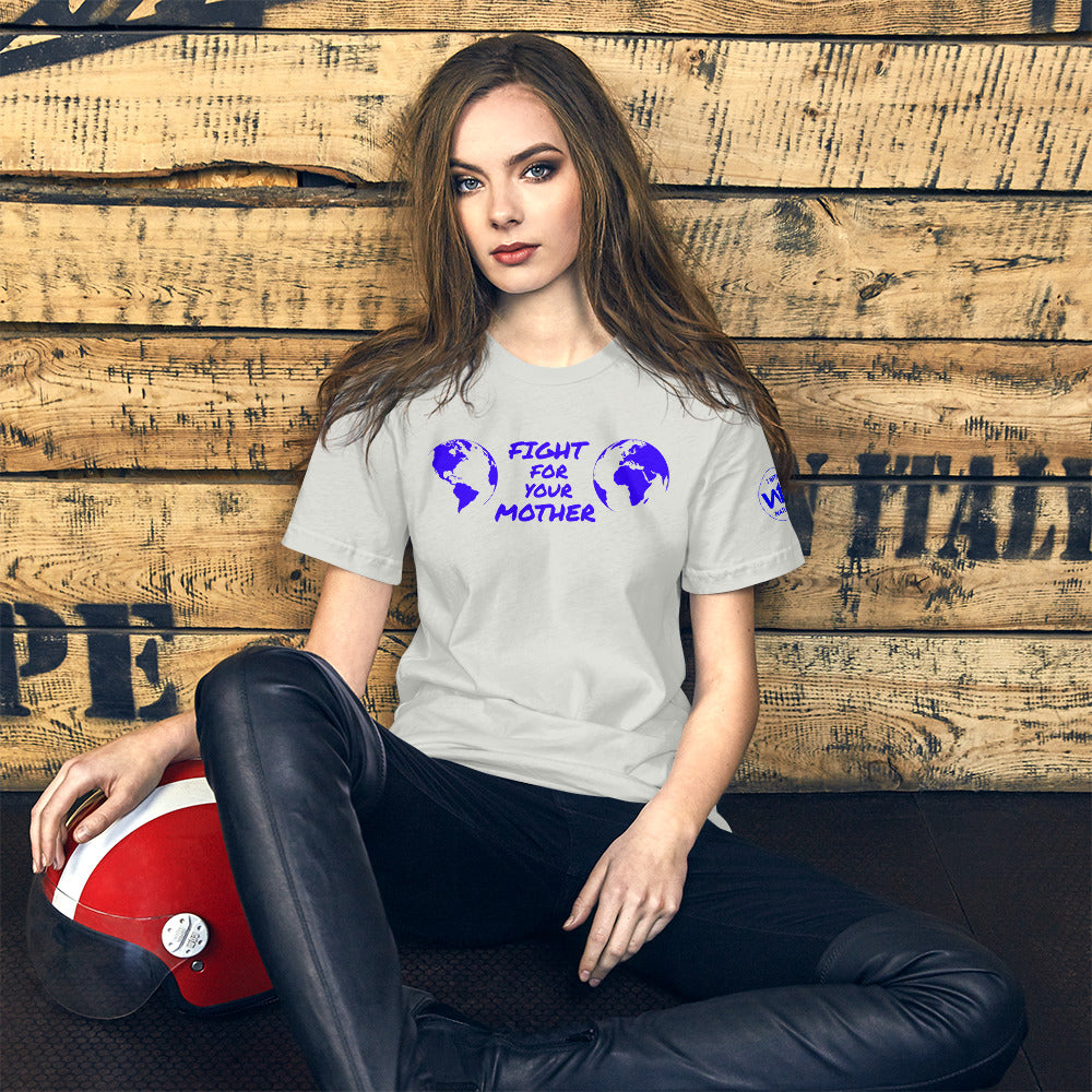 OCEAN HEART SAVIOR - FIGHT FOR YOUR MOTHER COLLECTION - BLUE - T-SHIRT
