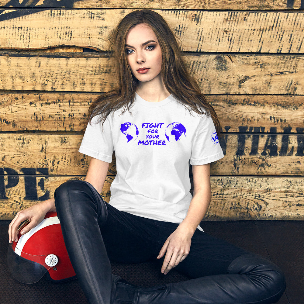 OCEAN HEART SAVIOR - FIGHT FOR YOUR MOTHER COLLECTION - BLUE - T-SHIRT