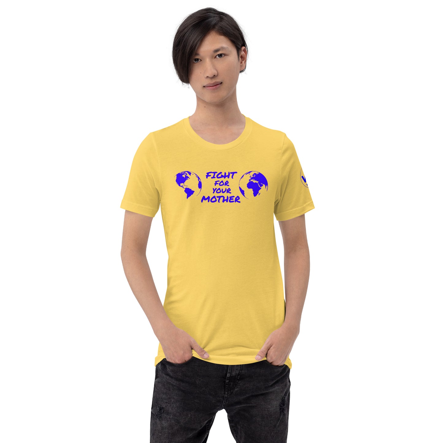 OCEAN HEART SAVIOR - FIGHT FOR YOUR MOTHER COLLECTION - BLUE - T-SHIRT