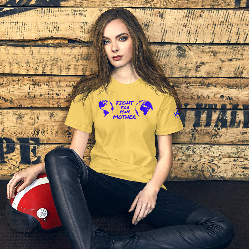 OCEAN HEART SAVIOR - FIGHT FOR YOUR MOTHER COLLECTION - BLUE - T-SHIRT