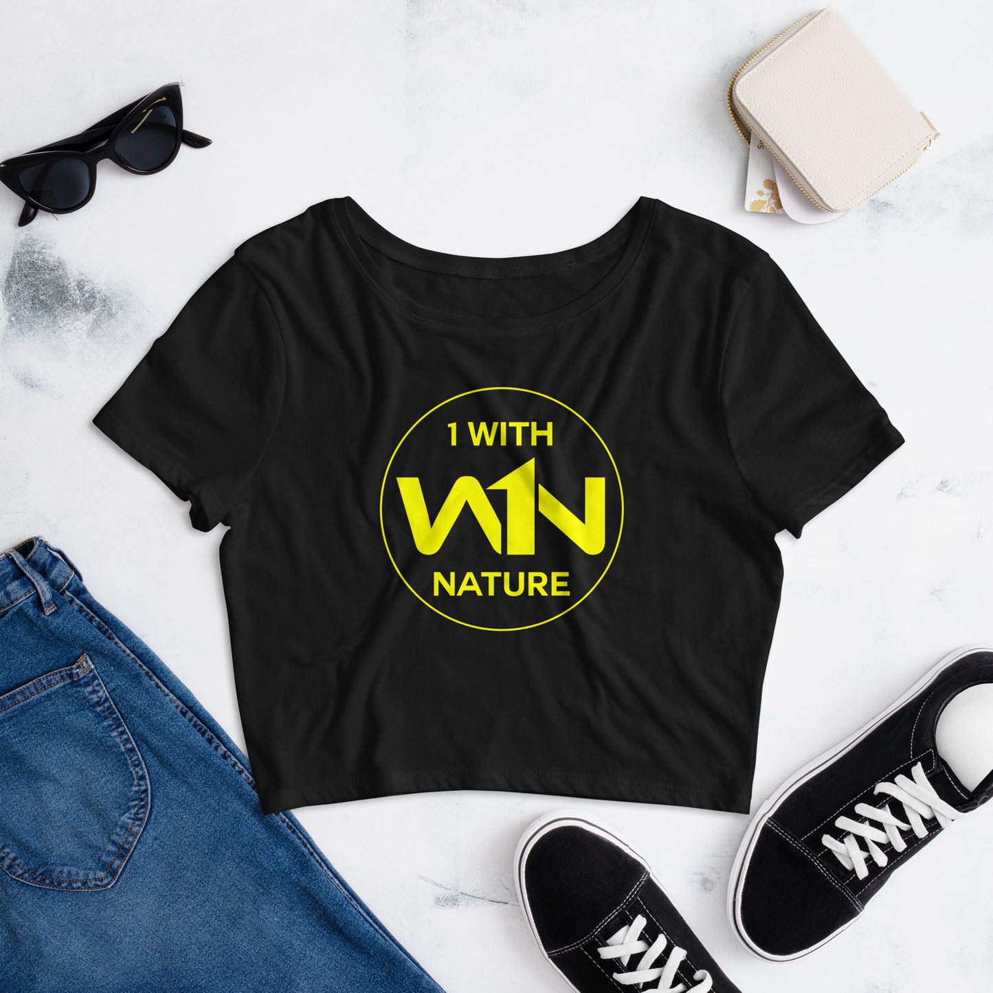 BEE SOUL SAVIOR - YELLOW - CROP TEE