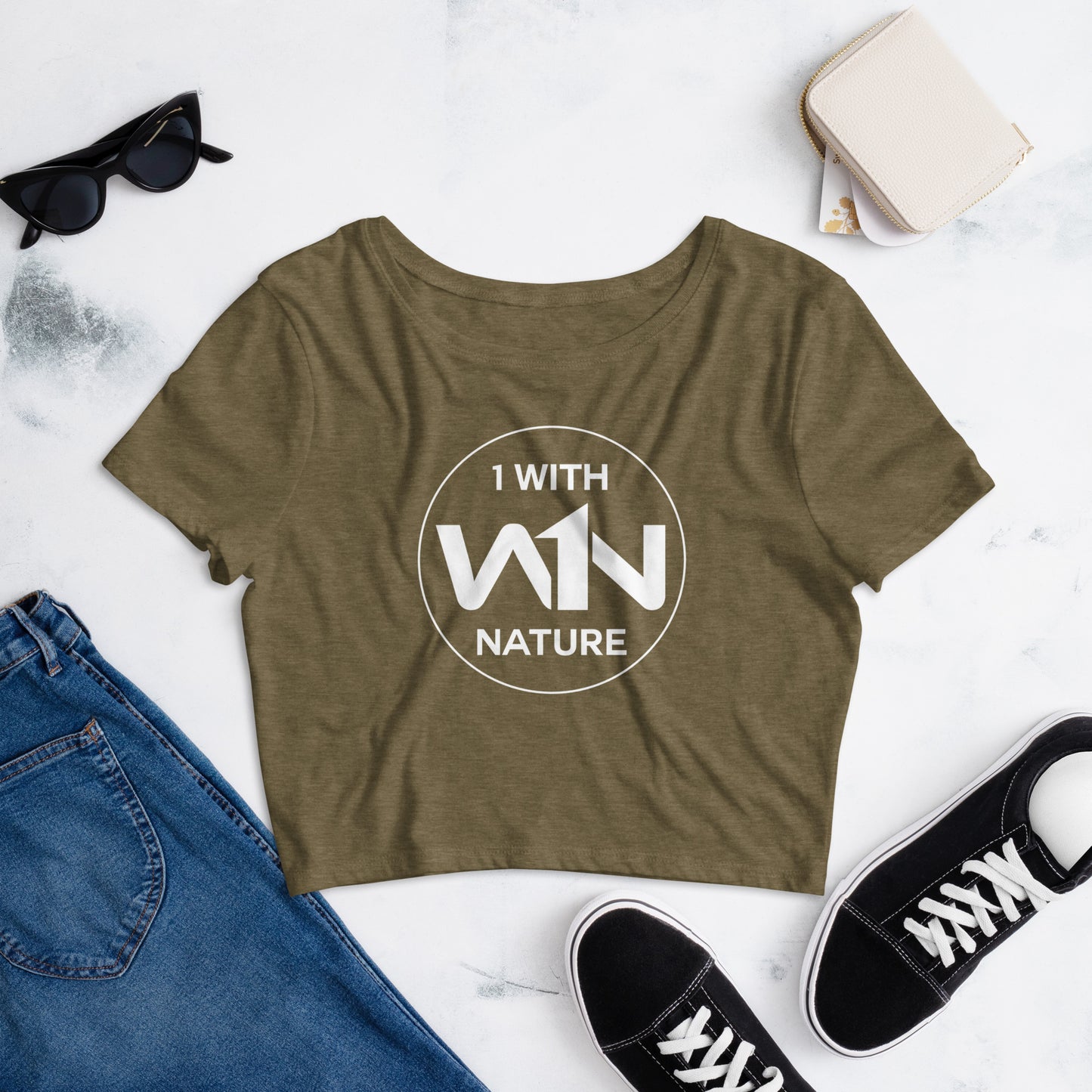 FOREST SOUL SAVIOR - WHITE - CROP TEE
