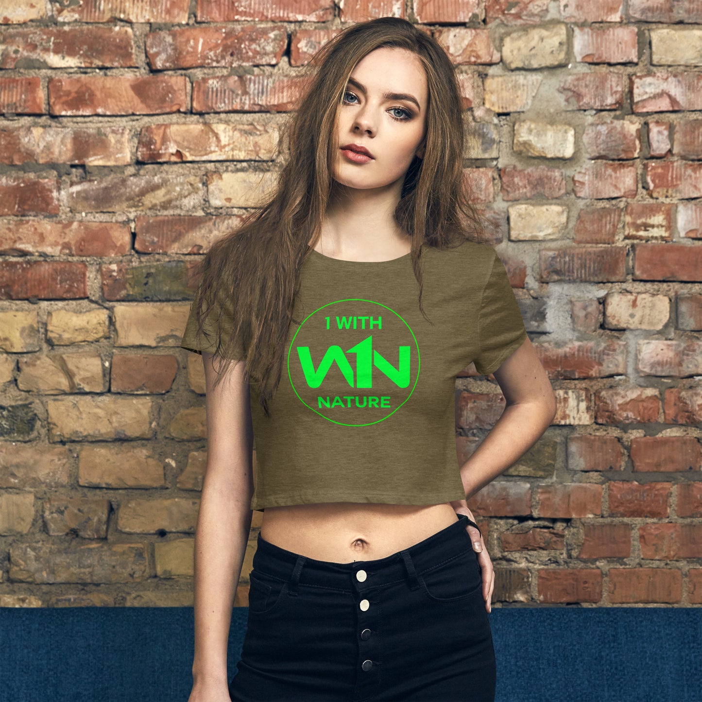 FOREST SOUL SAVIOR - GREEN - CROP TEE