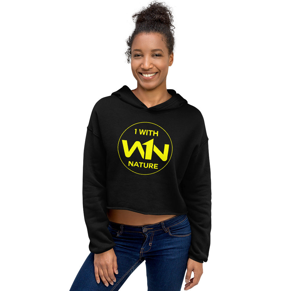BEE SOUL FIGHTER - YELLOW - CROP HOODIE