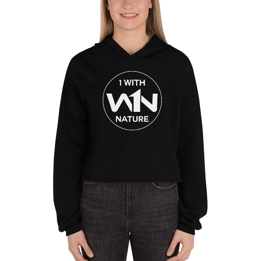 FOREST SOUL FIGHTER - WHITE - CROP HOODIE