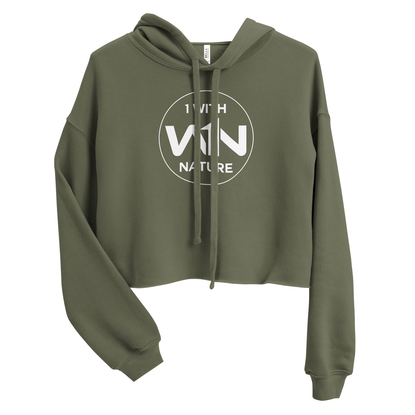 FOREST SOUL FIGHTER - WHITE - CROP HOODIE
