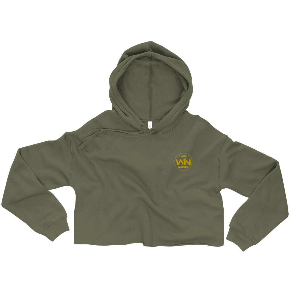 BEE HEART FIGHTER - YELLOW - CROP HOODIE
