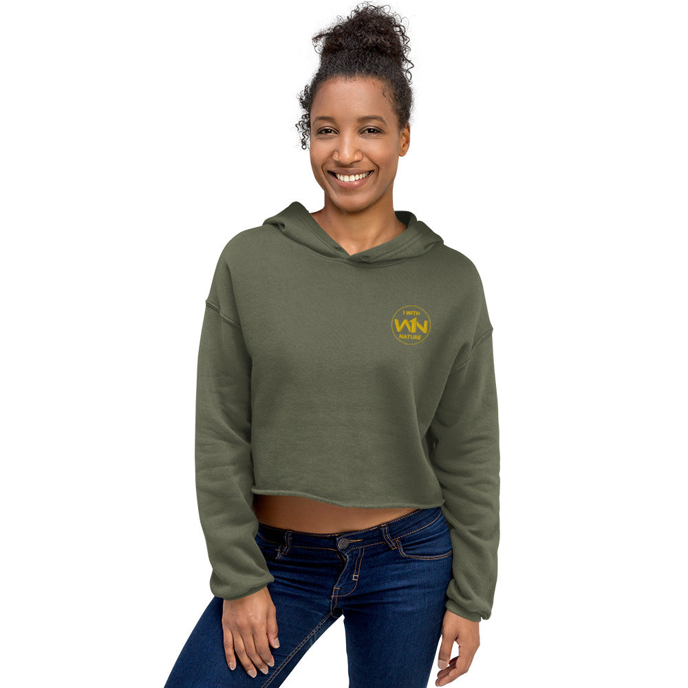 BEE HEART FIGHTER - YELLOW - CROP HOODIE