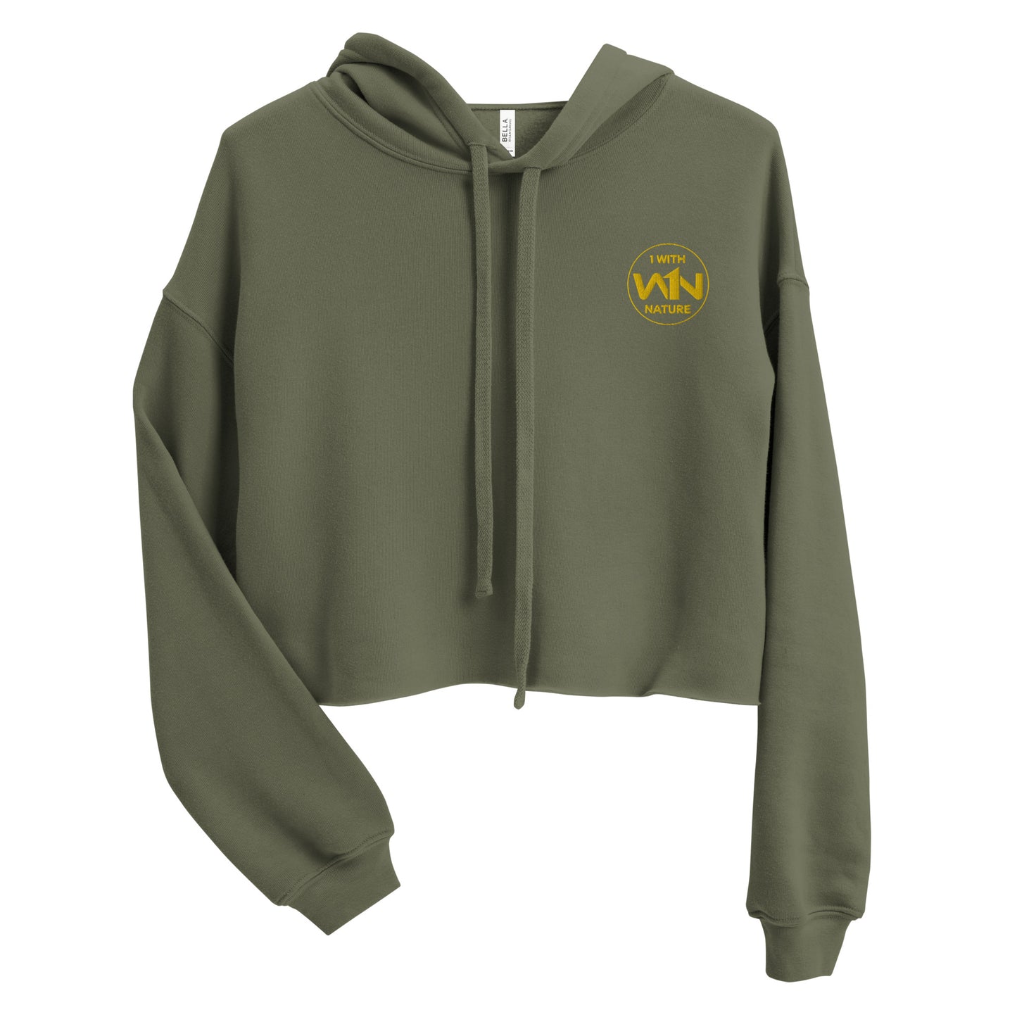 BEE HEART FIGHTER - YELLOW - CROP HOODIE
