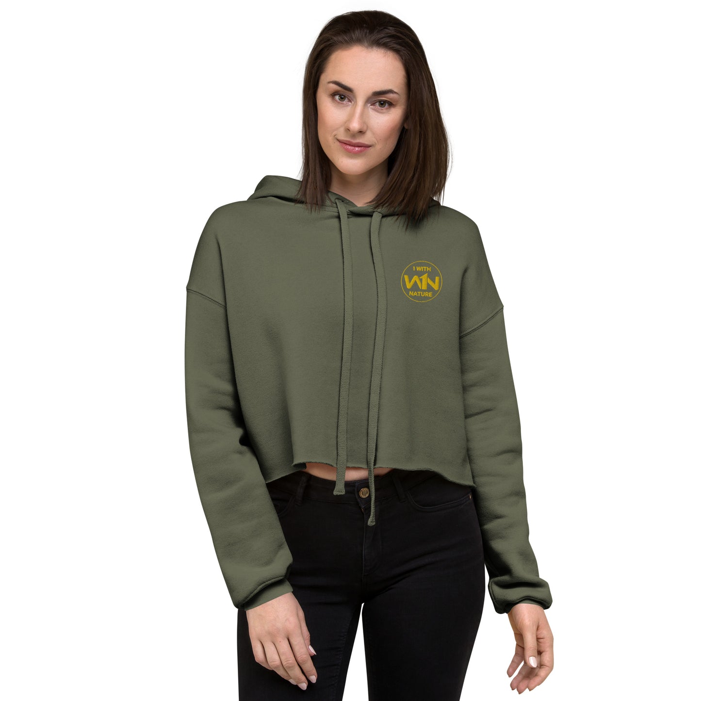 BEE HEART FIGHTER - YELLOW - CROP HOODIE
