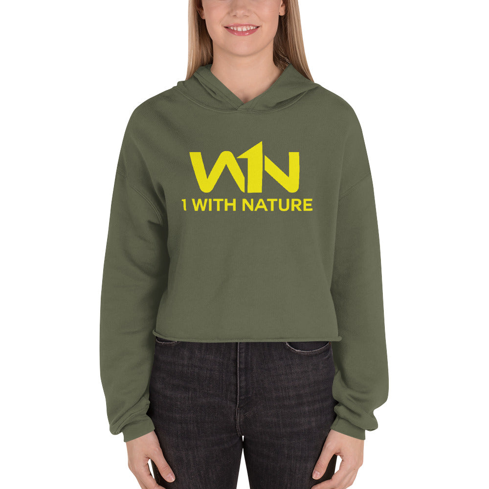 BEE FIGHTER - YELLOW - CROP HOODIE