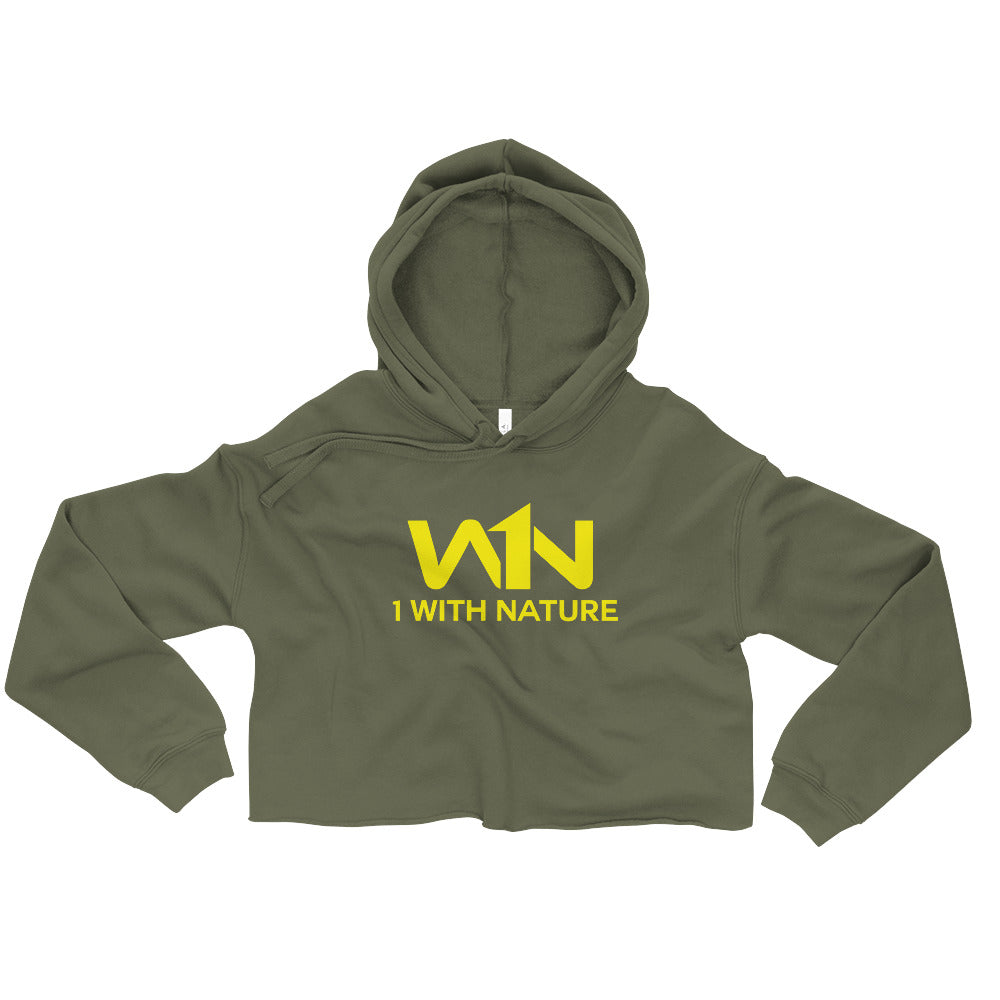 BEE FIGHTER - YELLOW - CROP HOODIE