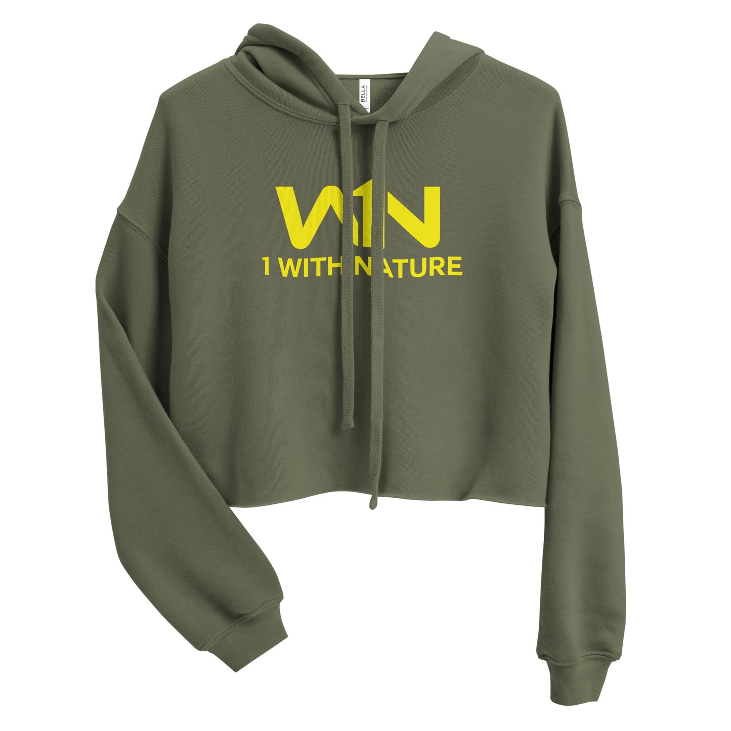 BEE FIGHTER - YELLOW - CROP HOODIE