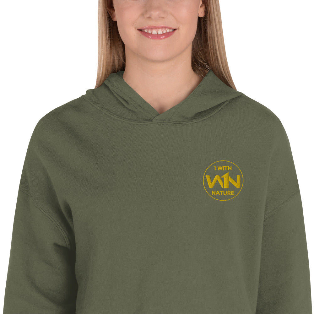 BEE HEART FIGHTER - YELLOW - CROP HOODIE