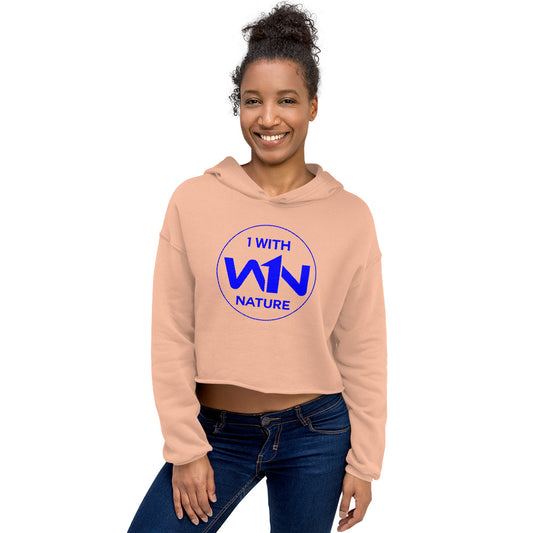 OCEAN SOUL FIGHTER - BLUE - CROP HOODIE