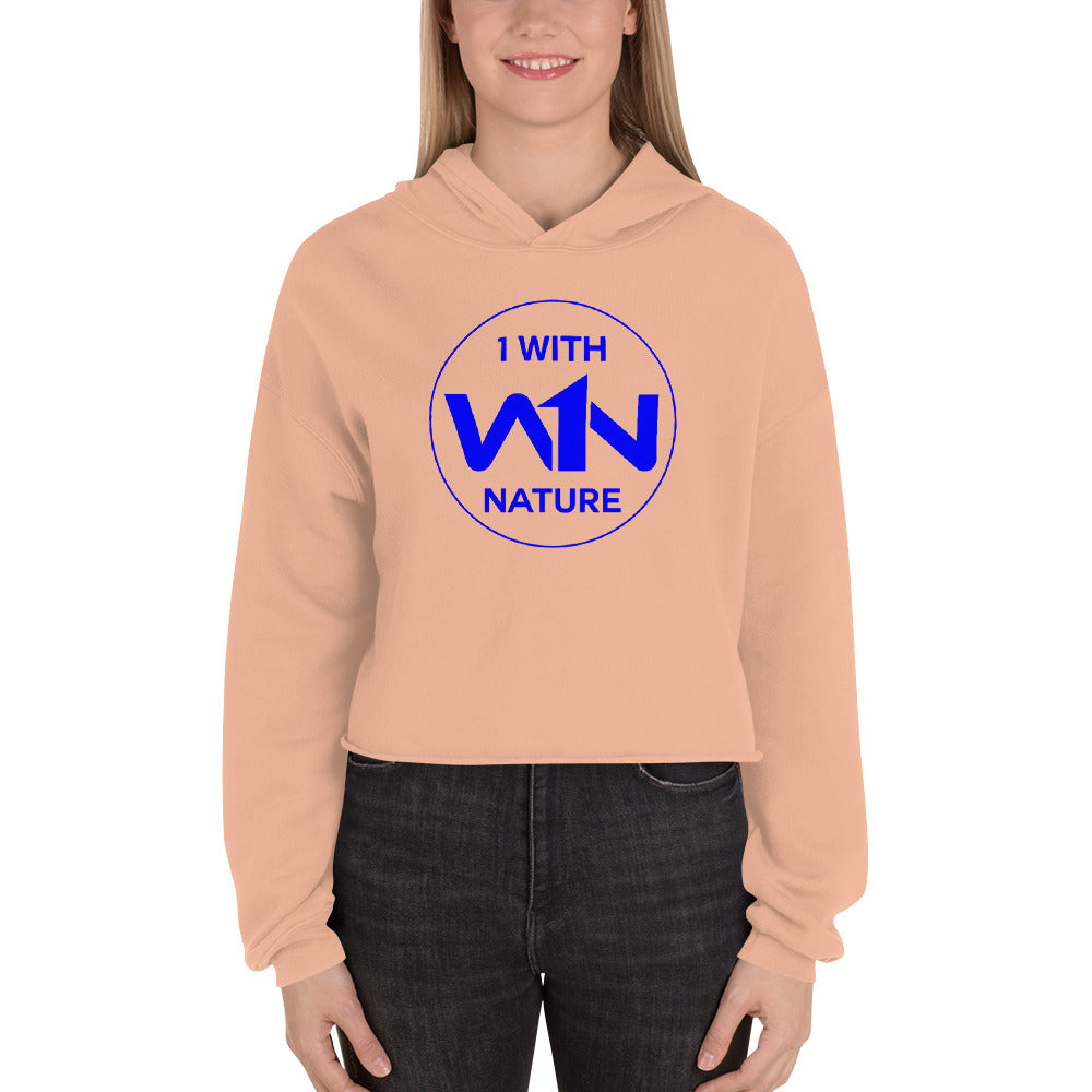 OCEAN SOUL FIGHTER - BLUE - CROP HOODIE