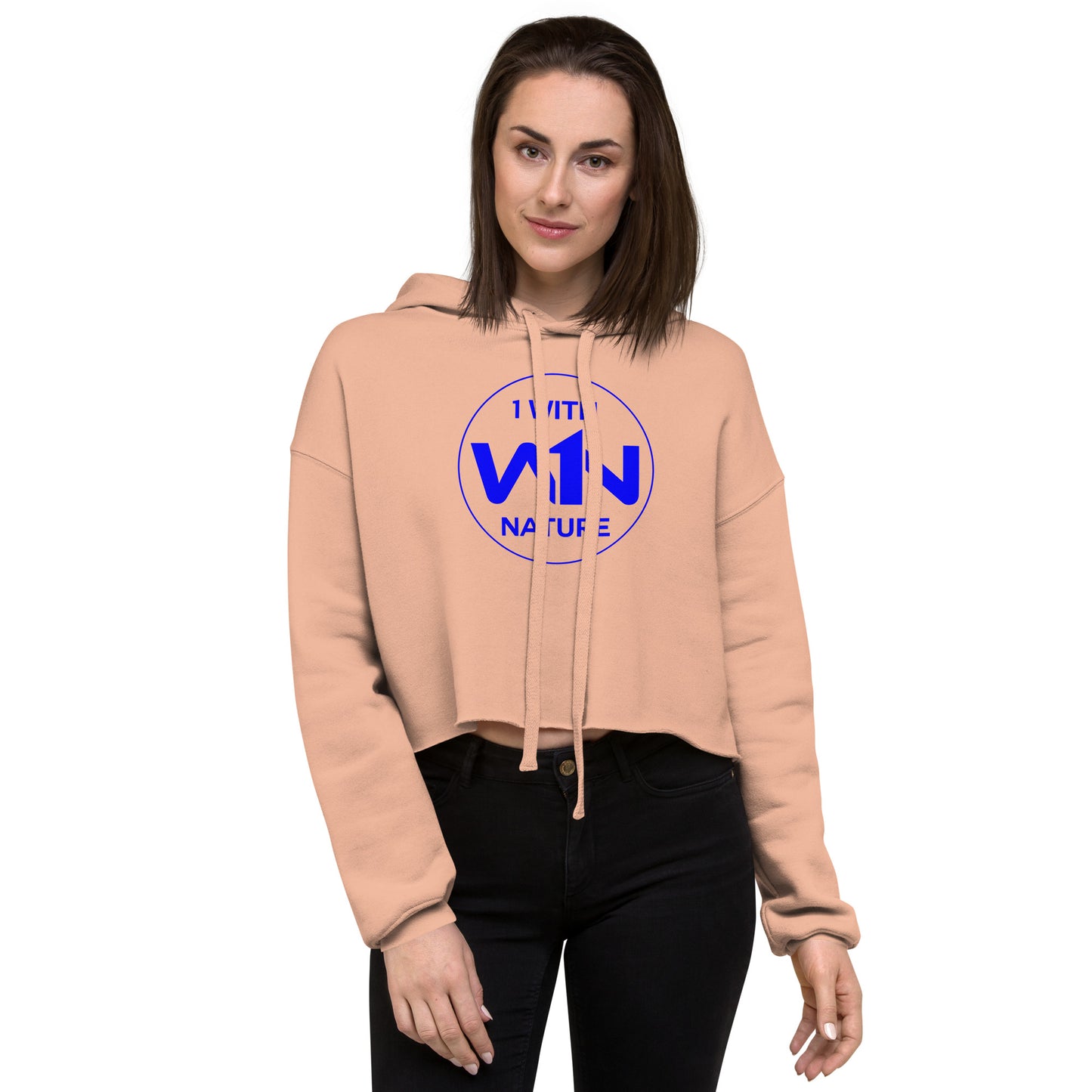 OCEAN SOUL FIGHTER - BLUE - CROP HOODIE