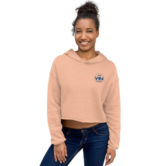 OCEAN HEART FIGHTER - BLUE - CROP HOODIE
