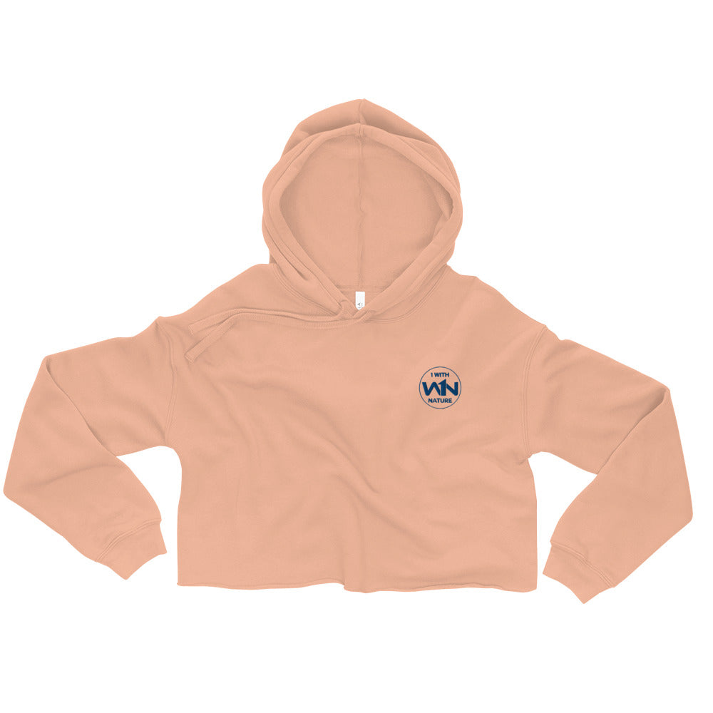 OCEAN HEART FIGHTER - BLUE - CROP HOODIE