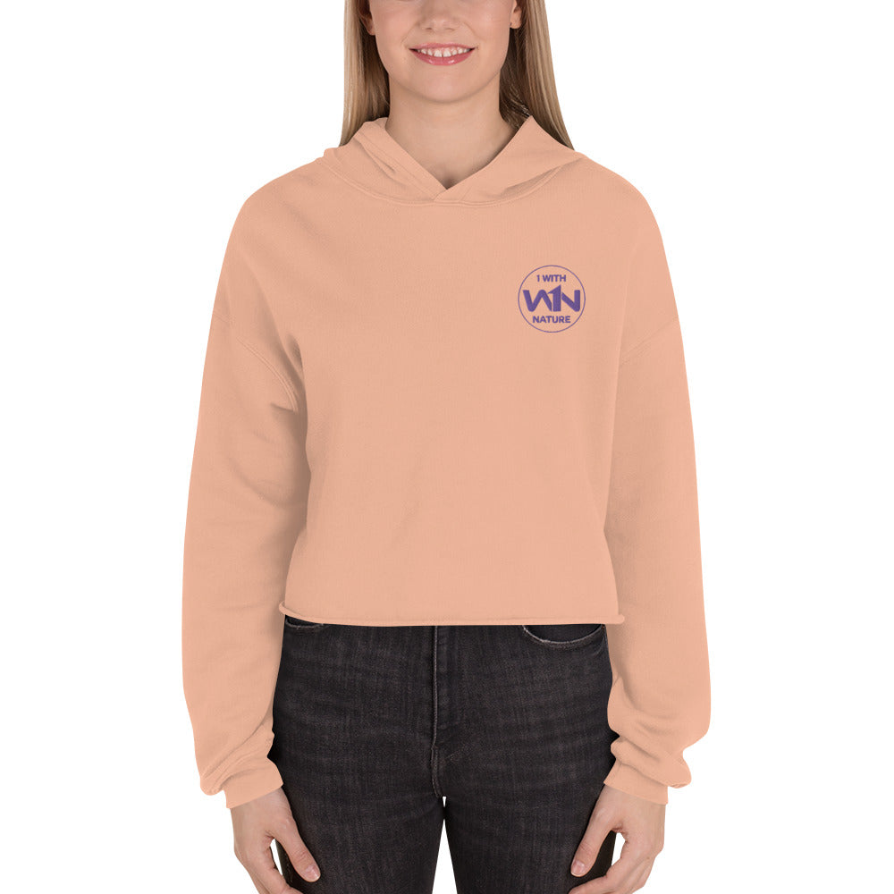 FUTURE HEART FIGHTER - PURPLE - CROP HOODIE