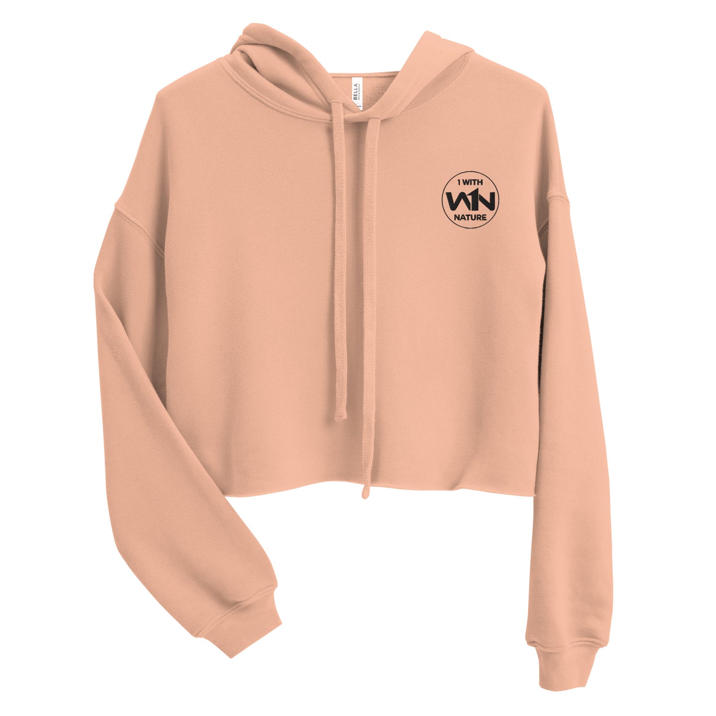 BEE HEART FIGHTER - BLACK - CROP HOODIE