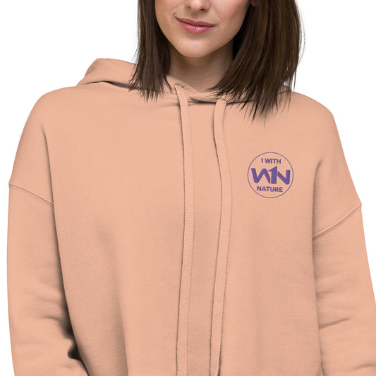 FUTURE HEART FIGHTER - PURPLE - CROP HOODIE