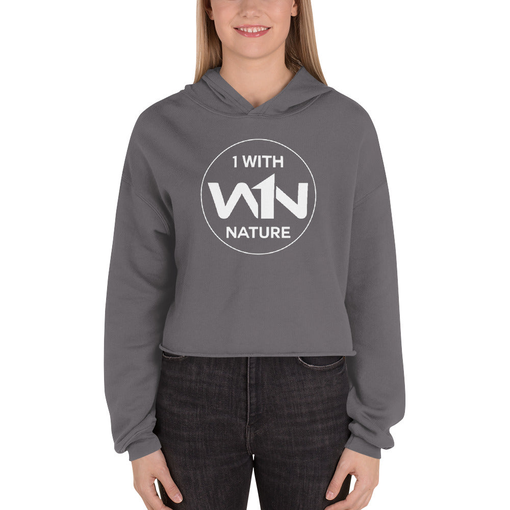 FOREST SOUL FIGHTER - WHITE - CROP HOODIE