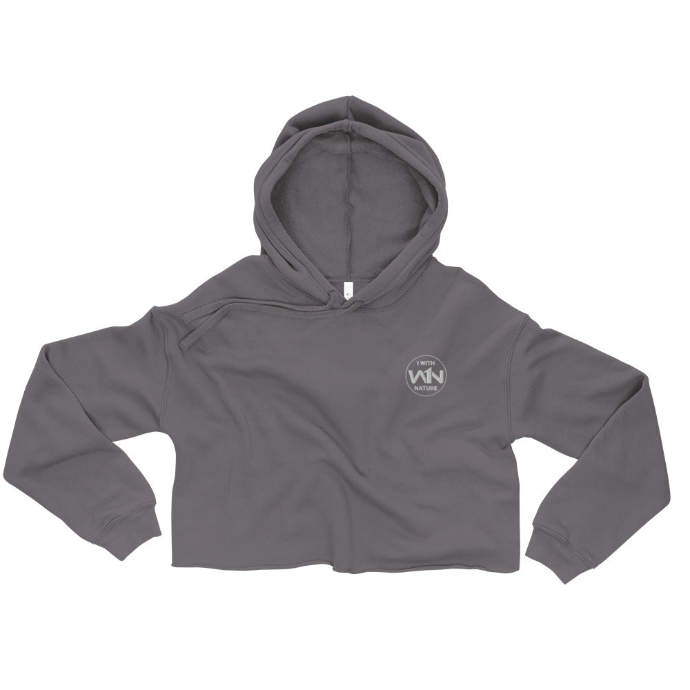 FOREST HEART FIGHTER - WHITE - CROP HOODIE