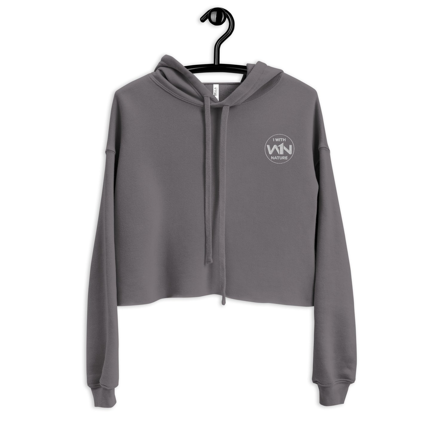 FOREST HEART FIGHTER - WHITE - CROP HOODIE