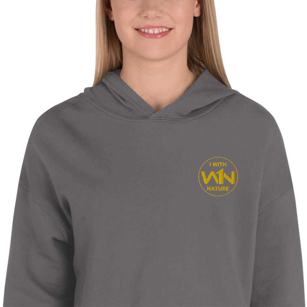 BEE HEART FIGHTER - YELLOW - CROP HOODIE