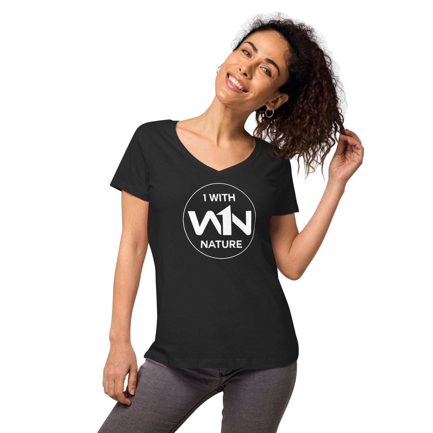 FOREST SOUL SAVIOR - WHITE - WOMEN’S V-NECK T-SHIRT