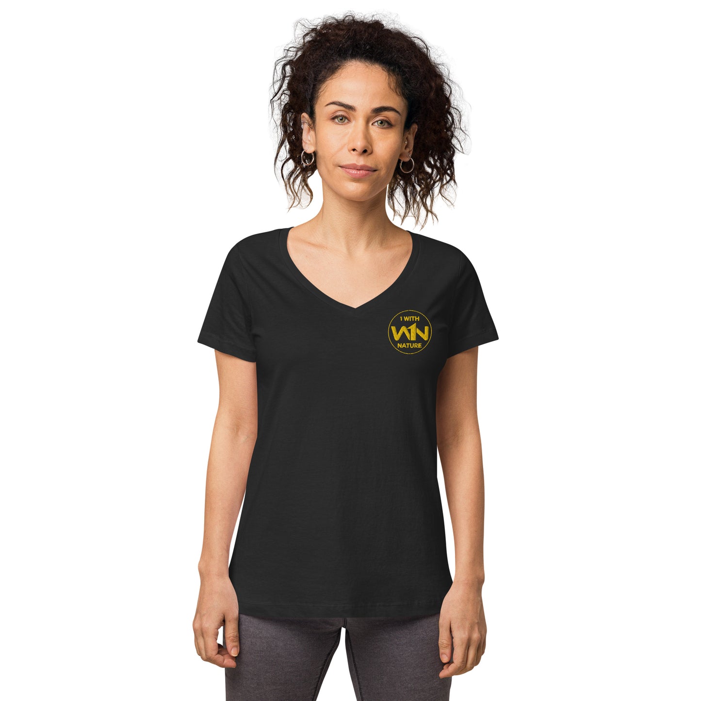 BEE HEART SAVIOR - YELLOW - WOMEN’S V-NECK T-SHIRT