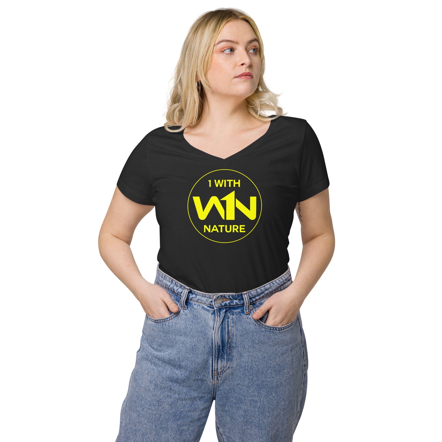 BEE SOUL SAVIOR - YELLOW - WOMEN’S V-NECK T-SHIRT