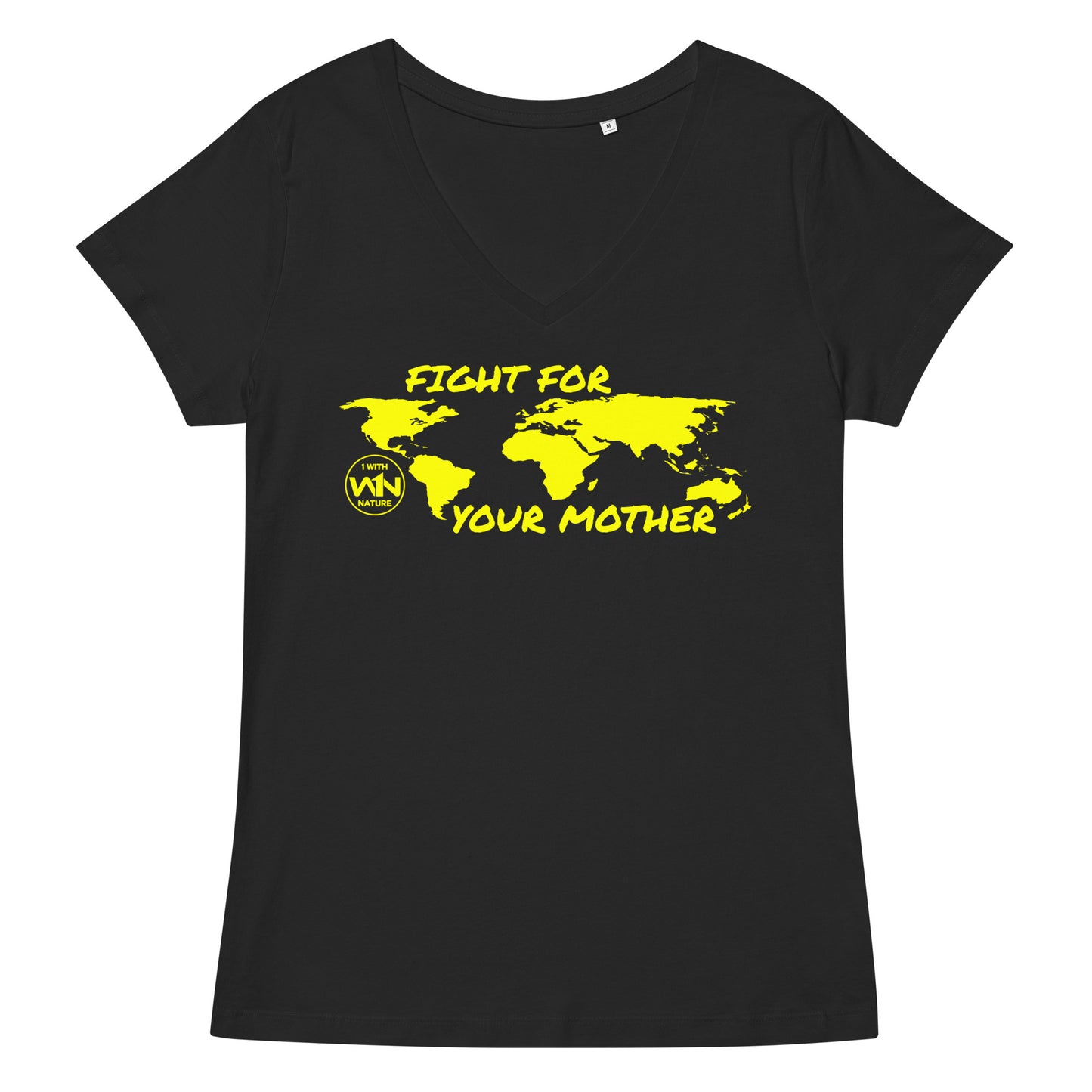 BEE SOUL SAVIOR - FIGHT FOR YOUR MOTHER - YELLOW - WOMEN’S V-NECK T-SHIRT