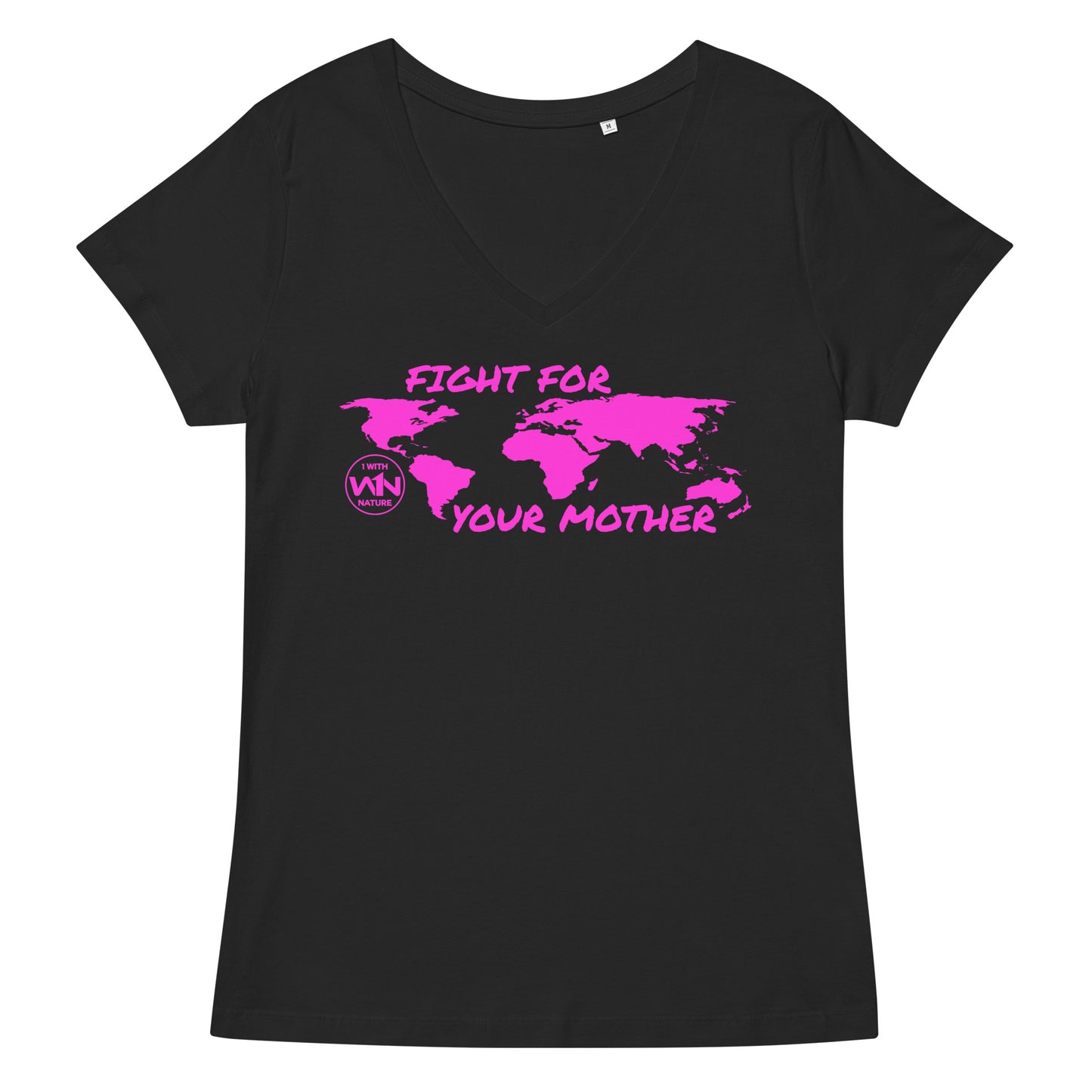 FUTURE SOUL SAVIOR - FIGHT FOR YOUR MOTHER - PINK - WOMEN’S V-NECK T-SHIRT