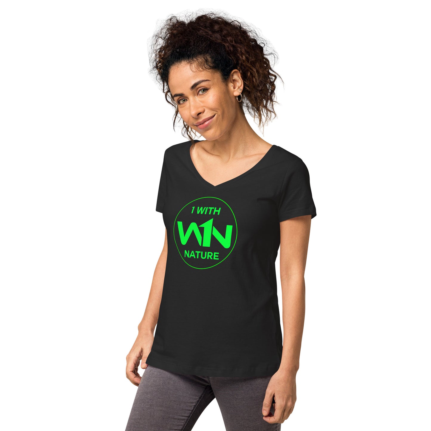 FOREST SOUL SAVIOR - GREEN - WOMEN’S V-NECK T-SHIRT