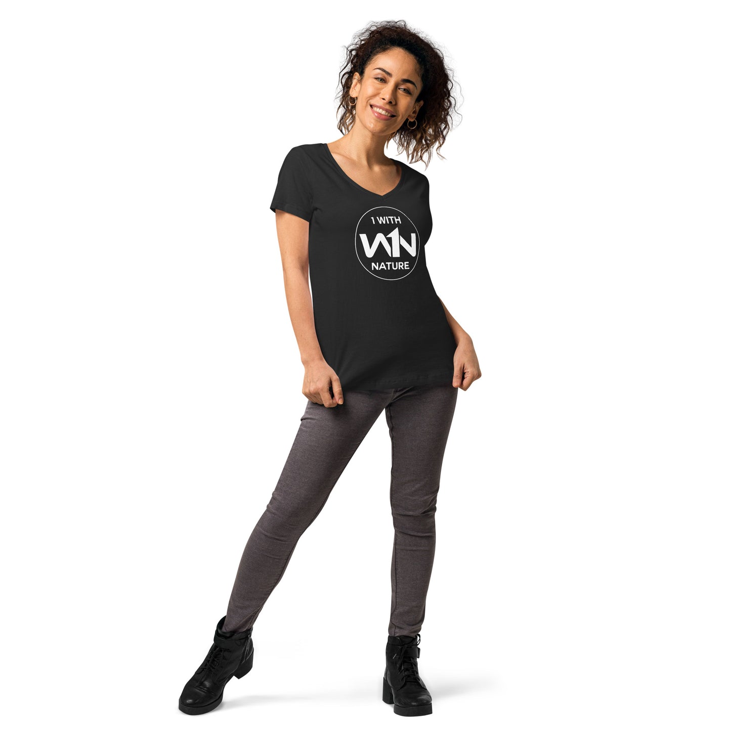 FOREST SOUL SAVIOR - WHITE - WOMEN’S V-NECK T-SHIRT