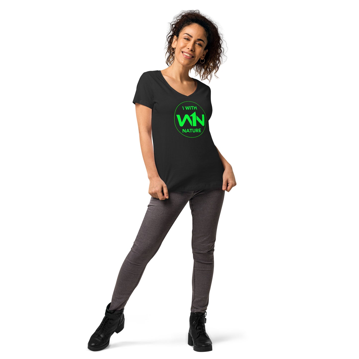FOREST SOUL SAVIOR - GREEN - WOMEN’S V-NECK T-SHIRT